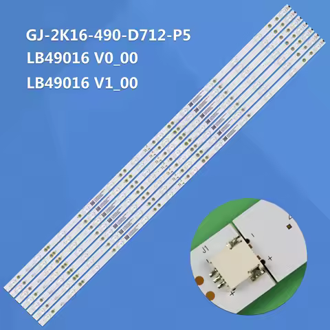 14pcs LED Strip For 49PUH6101 49PUS6581 49PUS7272 49PFF5701 49PUS6551 LB49016 V1_00 GJ-2K16-490-D712