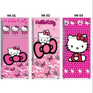 ✺♟2 Door / 1 Hello Kitty Character Pattern Heat Resistant Vinyl Refrigerator Sticker for Decoration