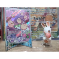EXEGGCUTE AR sv8s FLASH RATION 183/182 AR Pokemon TCG Card Indonesian Language INCLUDES TOPLOADER