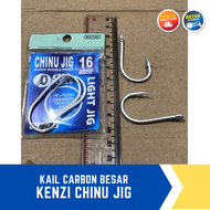 Kail Pancing Carbon Asli Tajam Kuat Terbaik Jumbo Kenzi Chinu Jig Big Hole Untuk Ikan Mas Lele Belut