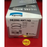 BENDIX MKT DB2090MKT  MYVI LAGI BEST AXIA BEZZA FRONT BRAKE PAD