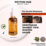peyton hue the gentle rosemary oil (free gif) hair oil untuk rambut rontok, tipis & ketombe 50ml ros