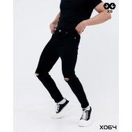 Premium slimfit ripped black jeans - X064 - X9 Sportswear