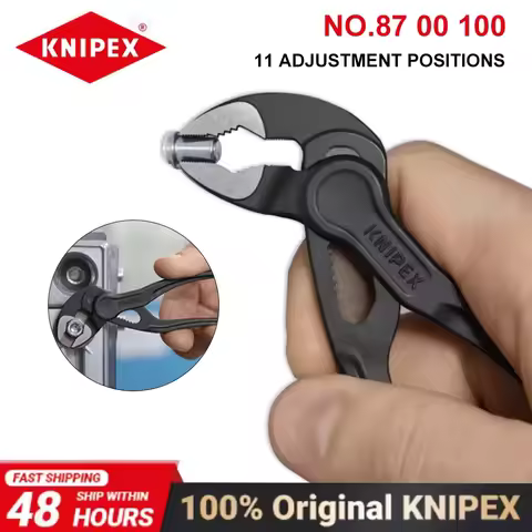 KNIPEX Cobra XS Water Pump mini Pliers 4 Inches Polished Plier 11 Adjustment Positions Plier Tool Fo