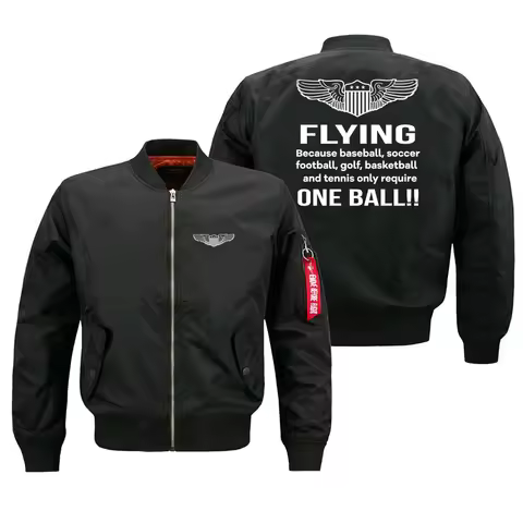 Flying One Ball Aviation Pilots Ma1 Bomber Jacket Coats for Men Outdoor Military Man Baseball Jacket