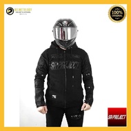 SR Project Build To The Ride Black Hoodie Zipper Motorsport Jaket Motor Original - S