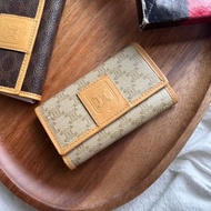 保存品Vintage Celine凱旋門徽章米花鑰匙包