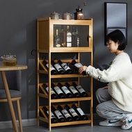 liquor cabinet/Red wine rack/storage rack/bar display rack/solid wood cabinet/storage rack/Wine Display Rack/酒架