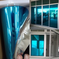Window Film/ silver aqua / Free Tools/Tinted Biru muda/ Tinted Rumah/ Building Film/ Reflective Film
