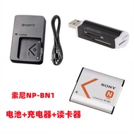 Sony DSC-W620 W730 W800 W810 W830 Camera NP-BN1 Battery + Charger + Card Reader