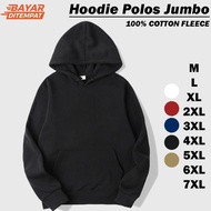 Men's Plain Hoodie Sweater, Jumbo Jacket BIG Size XXXL 4XL 5XL 6XL 7XL