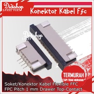 Flexible FFC FPC Pitch 1.0mm Drawer Cable Socket/Connector