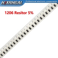 100PCS 1206 SMD 5% Resistor 1.2K-130K 1/2W 1.2K 1.6K 2.2K 3.6K 5.6K 10K 16K 27K 33K 100K 130K Ohm 5%