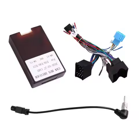 A55E-For BMW 5 Series E46 E39 X5 E53 16 Pin CAN-Bus Adapter For Android Car Radio Power Wiring Harne