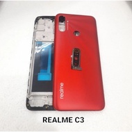 Realme Full Set Housing Casing C3 | BackDoor Back Cover + Middle Frame LCD C3 NEW