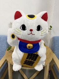 全新日本amuse 景品大大隻白色開運招財貓