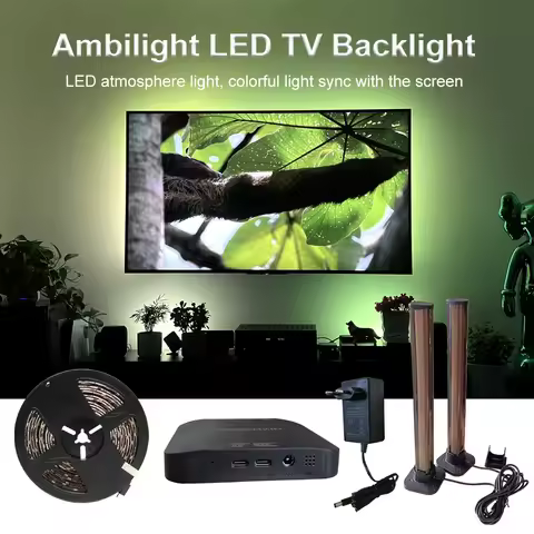 Smart Ambilight TV Led Backlight Fancy Leds 4K HDMI 2.0 Device Sync Box WS2811 RGB LED Strip For TV/