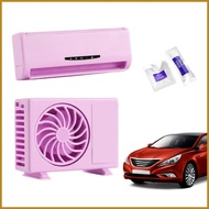 Car Solar Air Freshener Vent Clip Perfume Diffuser Car Air Conditioning Outlet Odor Remover Perfume Oil Diffuser gosg