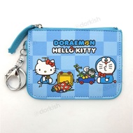Cute Doraemon x Hello Kitty Ezlink Card Pass Holder Coin Purse Key Ring