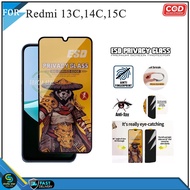 Tempered Glass Full Esd Spy Premium Redmi 15C 4G 14C 13C 13C 5G