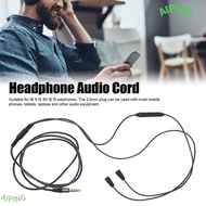 NG1ZX Headphone Audio Cord, with Volume Control and Mic Function 130cm / 51.2in Braided Wire, Plug a