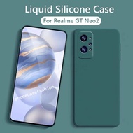 For Realme GT2 Pro GT NEO 2 NEO2 5G GT2Pro phone Case ShockProof Liquid Silicone Soft casing Fashion couple Lens Camera Protection Cover