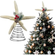 Starfish Tree Topper for Christmas Trees, 9.06 Inches Christmas Tree Topper