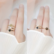 BUY 1 GET 3 Clover Women's Titanium Ring CT65UD