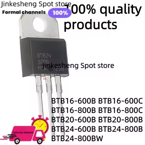 10PCS NEW BTB24-600B BTB24-800B BTB24-800BW TO-220 BTB16 BTB16-600B BTB16-600C BTB16-800B BTB16-800C