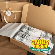 HIJAU SADA Box Gift Set Pajamas Couple Hampers Wedding Gifts Wedding Gifts Twin Sleepwear Sarimbit H