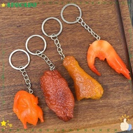 AVOCAYY Roasted Chicken Key Holder, Funny Luxury Simulation Food Keychain, Jewelry Fake Braised Pork Fashion Exquisite Bag Hanging Pendant