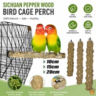 15/20cm Pepper Wood Bird Perch / Parrot Bird Perch / Natural Wood Bird Perch / Bird Grinding Claw Ha