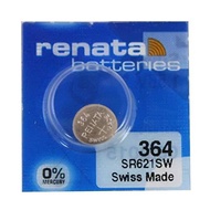 Renata 364 SR621SW AG1 LR621 Silver Oxide Button Battery