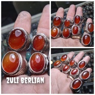 MERAH Yemeni red agate ring
