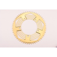 Chainring Bolany Veneno 56T Folding Bike Seli - Single Chainring Bolany Veneno 56T BCD 130Mm Titanium Gold