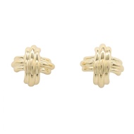 【二手】蒂芙尼 (Tiffany & Co.) 經典十字架耳環，18K（黃金），女士經典十字架耳環