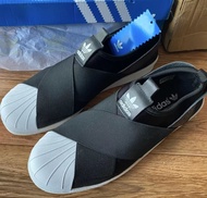 💕 Adidas Originals Superstar Slip-on 低幫 板鞋 男女同款 黑白色