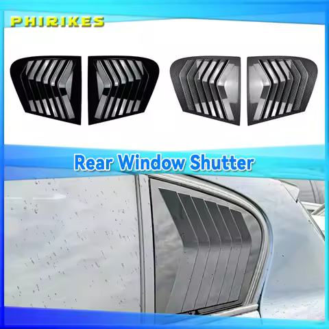 For BMW F20 Car Styling Rear Window Louvers 116i 116d 118i 120i 120d 125i 2011-2019 Rear Triangle Wi