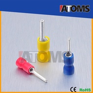 ATOMS PINF Insulated PIN Terminal Round Pin Lug Copper Lug Cable Lug PINF Terminal connector (100ps/