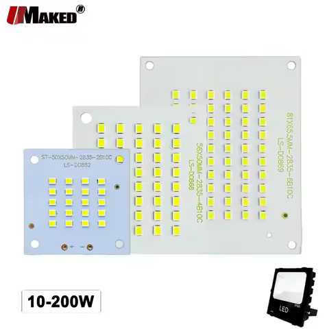 1PC LED PCB Floodlight Replace Plate10 20 30 50 100 150W SMD2835 100%Full Power Light Source Panel F