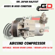 Nissan Grand Livina / Nissan Latio 1.6/1.8 Aircond Compressor