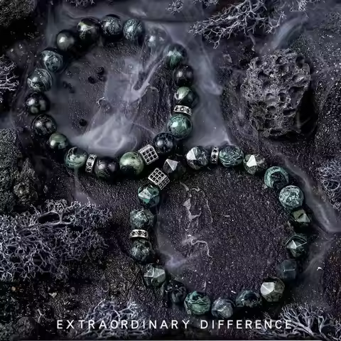 Natural Sparrow Stone Beads Bracelet Men Women Zircon Aquare Accessories Moral Purify Healthy Charm 