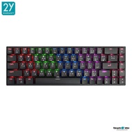 ✣(ลด ล้าง สต๊อก) คีย์บอร์ดเกมมิ่ง Tsunami Outemu Low-Profile MKS-68 RGB Compact Keyboard รับประกันสิ