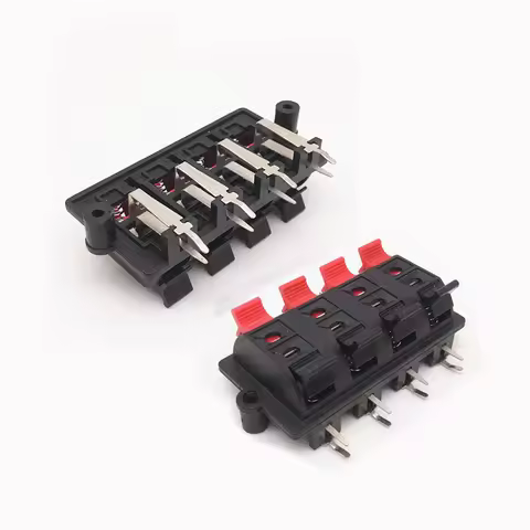 1pcs 8 Pin WP External Banana jack Speaker Amplifier Wire Clip Audio Socket WP8-15 WP8-3 8Pole LED S