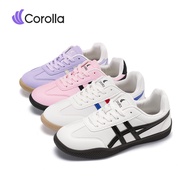 Corolla Retro Style White Black Lightweight Casual Shoes - Stylish and Comfortable for Walks