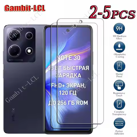 9H Original Tempered Glass For Infinix Note 30 4G 5G 6.78" InfinixNote30 Note30 X6711 X6716B Screen 