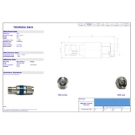 Attenuator SMA male to SMA female 5W, 10 dB