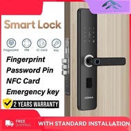 【In stock】Smart Lock Anti-theft Office Door Lock Digital Lock Fingerprint Lock Password Lock BRIT YR4I