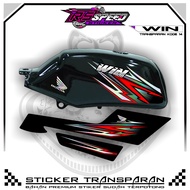 WIN Striping Variations of TRANSPARENT WIN Stickers CODE F.14 PREMIUM MATERIAL