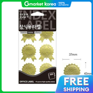 (Gold Smile) Gold Award Decorative Label Sticker 504 Round Marking Classification